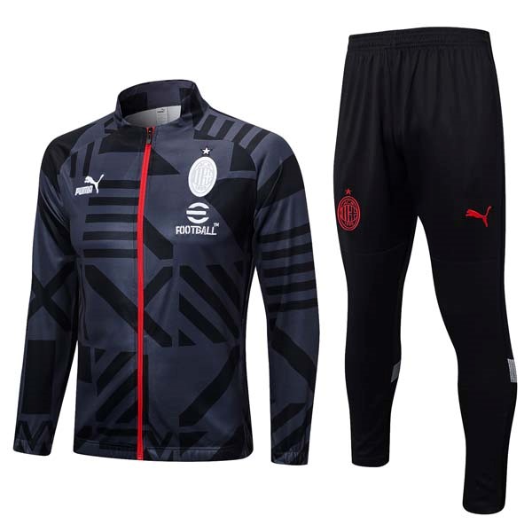 Trainingsanzug AC Milan 2023-24 Grau Rote